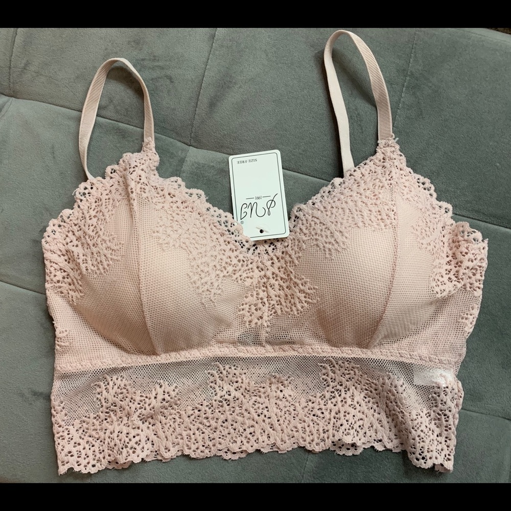 Light Pink Lace Bralette